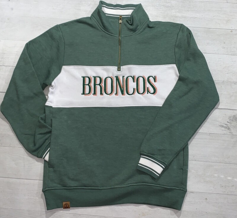 Broncos Ivy League 1/4 Zip Pullover