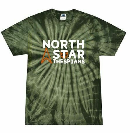 North Star 2 Color Tie Dye Short Sleeve Tshirt (FDD)