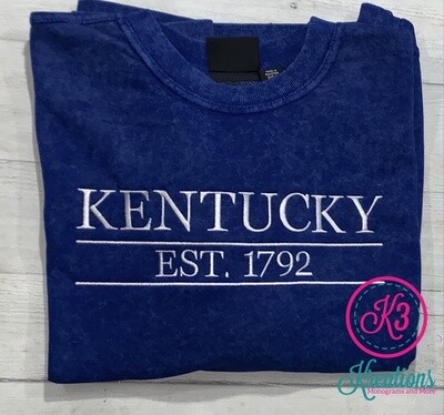 Royal Sandwash Kentucky Est. 1792 Crewneck Sweatshirt