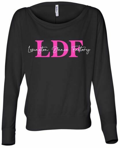 Ladies LDF Flowy Off Shoulder Long Sleeve Tee (LDF)