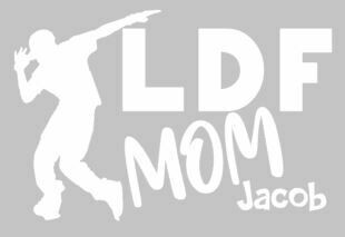 Personalized LDF Hip Hop Mom Vinyl Adhesive Decal (LDF)