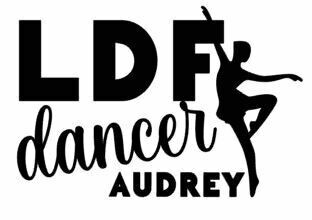 Personalized LDF Dancer Vinyl Adhesive Decal (LDF)