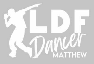 Personalized LDF Hip Hop Dancer Vinyl Adhesive Decal (LDF)