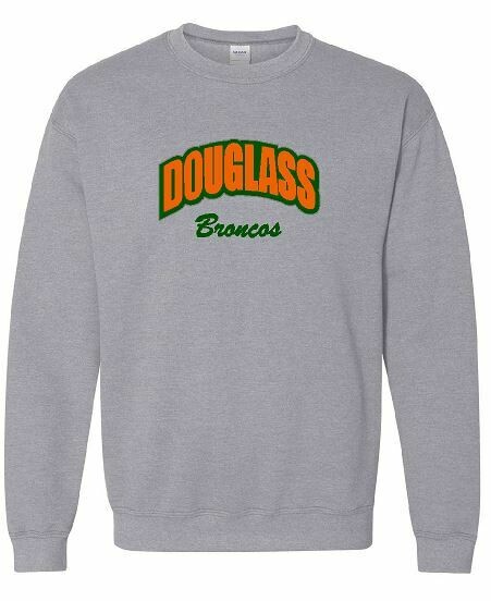 Douglass Broncos Applique Crewneck
