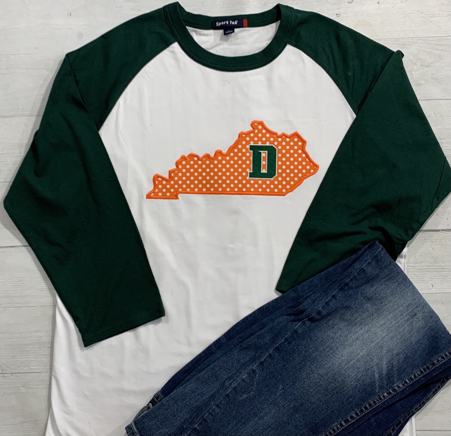 Kentucky with Douglass D Applique Baseball T-shirt (FDGS)