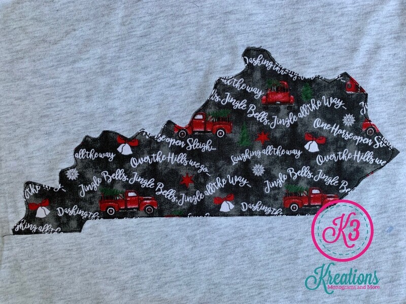 Adult Kentucky Jingle Bells Raglan Jersey