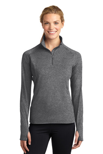 Ladies Sport Tek 1/2 Zip Sport Wick Pullover with Choice of Logo (FDG)