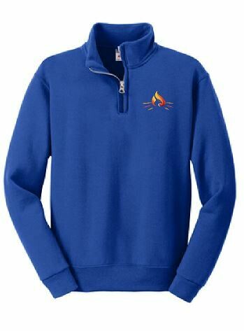 RISE Youth 1/4 Zip Fleece Pullover with choice of logo