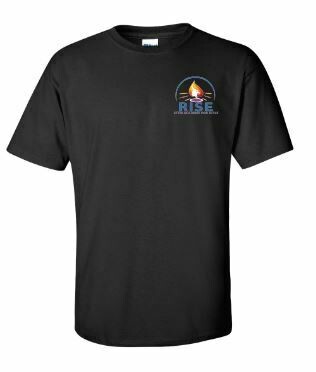 RISE Unisex Short Sleeve Tee with choice of logo - ADULT SIZING