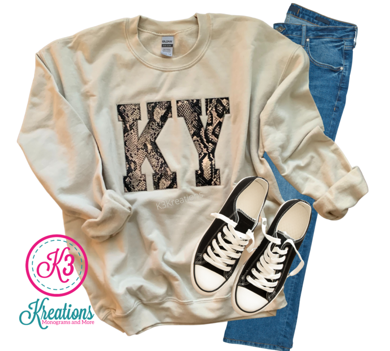 Adult KY Snakeskin Crewneck Sweatshirt