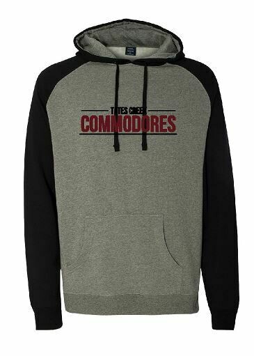 Tates Creek Commodores Unisex Raglan Hoodie  (TCDT)