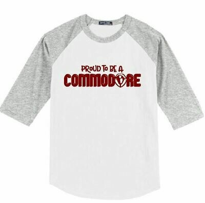 Proud To Be A Commodore Unisex Baseball  YOUTH and ADULT (TCDT)