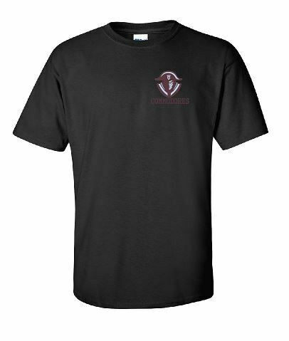 Commodores Left Chest Unisex Short Sleeve Tee YOUTH and ADULT (TCDT)