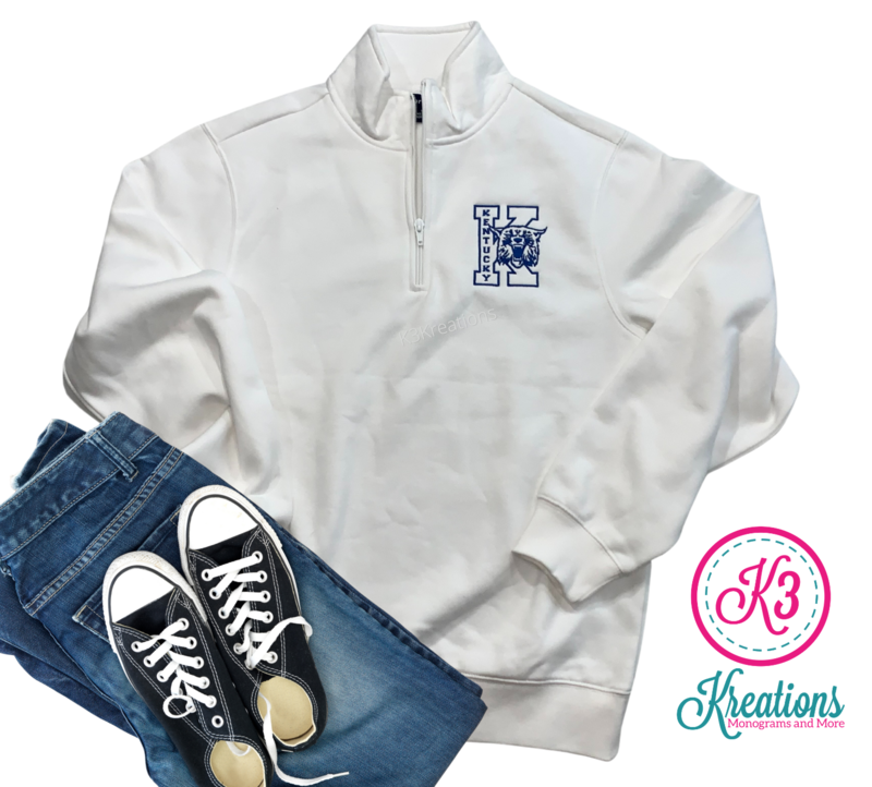 Adult Kentucky Big K Wildcat Quarter Zip Sweatshirt