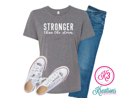 Ladies Stronger Than the Storm Relaxed Fit Short Sleeve Tee