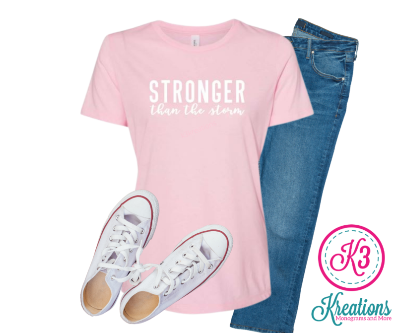 Ladies Stronger Than the Storm Relaxed Fit Short Sleeve Tee