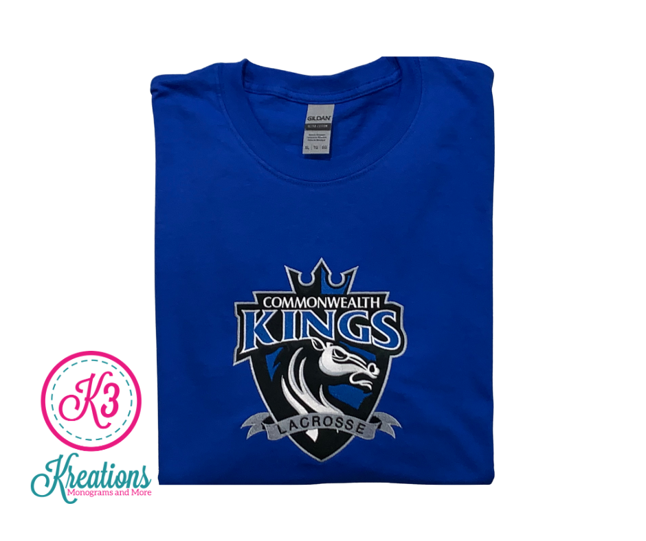 Commonwealth Kings Front Chest Applique Short Sleeve Tee