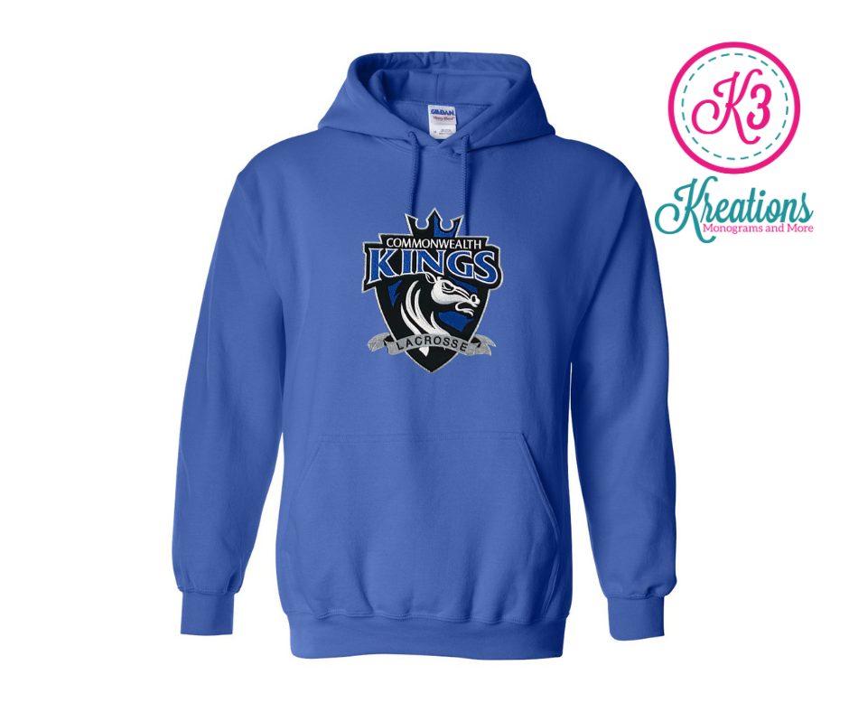 Commonwealth Kings Front Chest Applique Hoodie