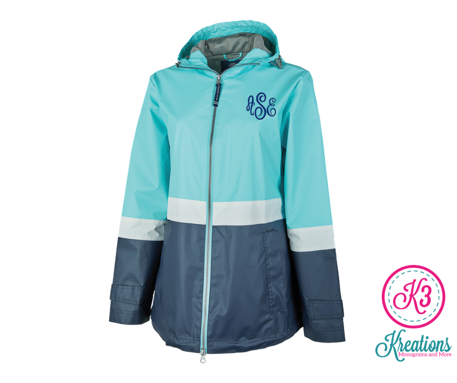 Monogrammed Rain Jacket