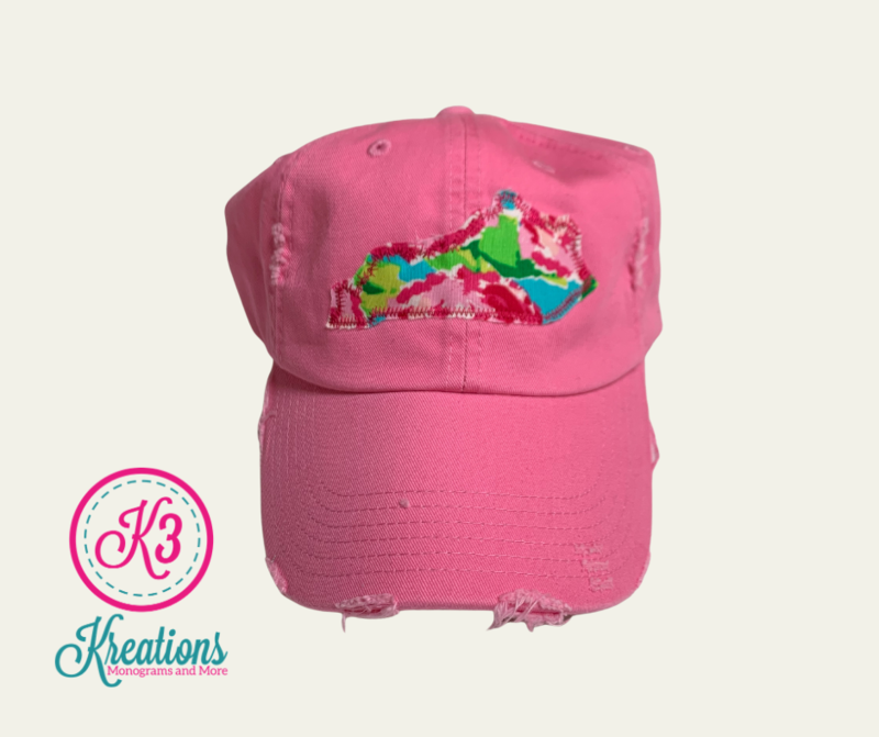 Kentucky State Rosey Distressed Cap