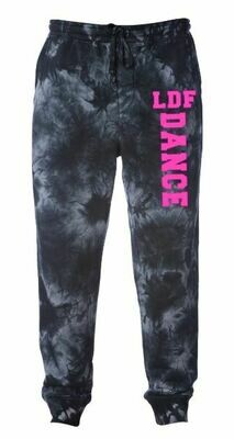 Adult LDF Dance Black Tie-Dye Fleece Pants (LDF)