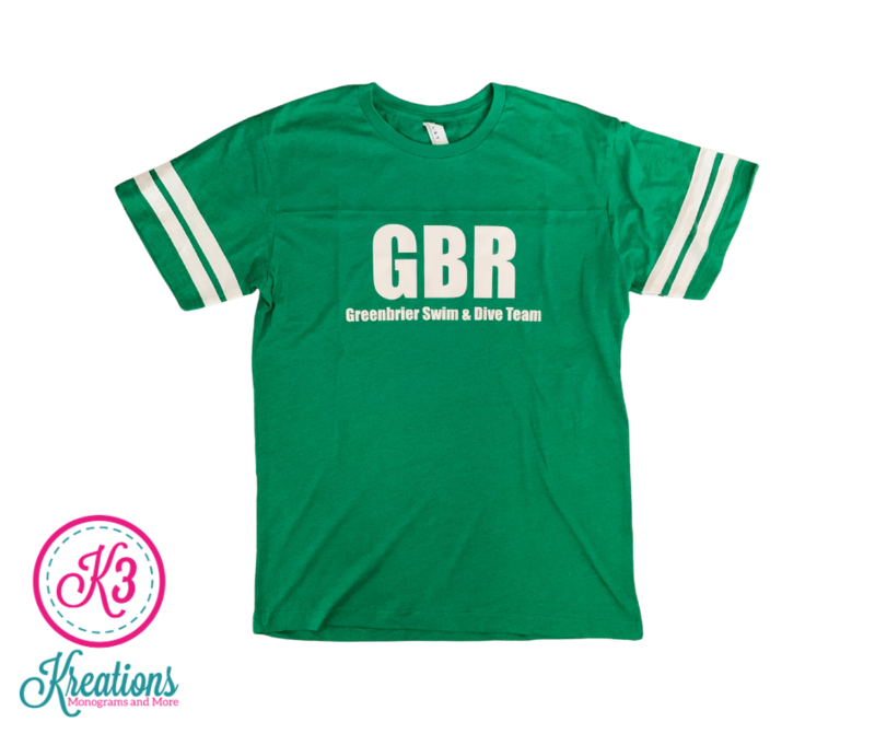 LAT Unisex Jersey with Choice of Greenbrier Logo