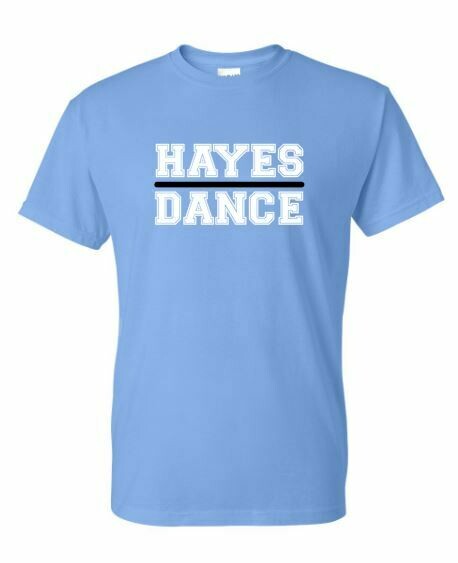 Hayes Dance Gildan Blue Dry Blend T-Shirt