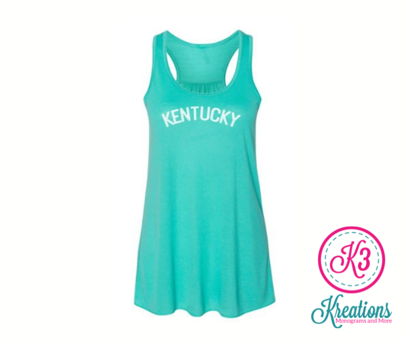 Ladies Kentucky Flowy Racerback Tank