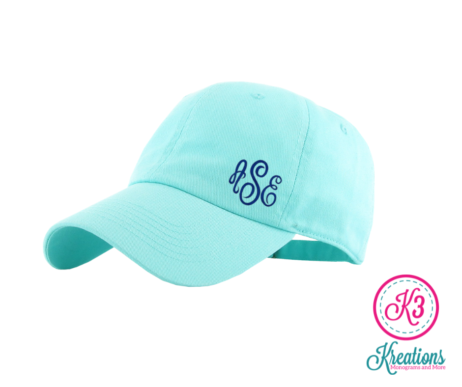 Embroidered Side Monogram Ball Cap