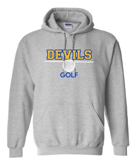 Devils Golf Grey Hooded Sweatshirt