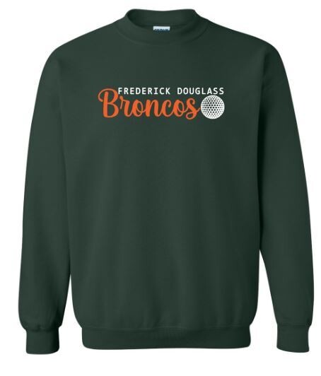Frederick Douglass Broncos Golf Crewneck Sweatshirt