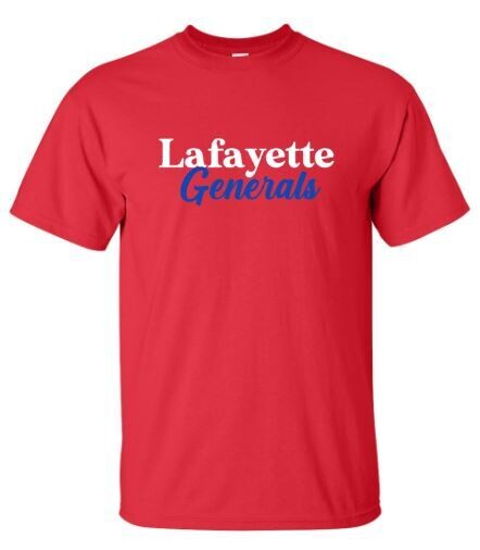 Adult Lafayette Generals Mixed Font Sleeve Tee