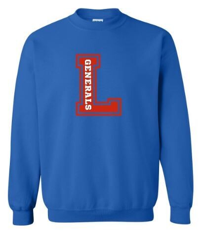 Adult L Generals Crewneck Sweatshirt