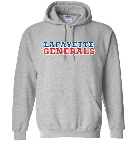 Adult Lafayette Generals Athletic Hooded Sweatshirt