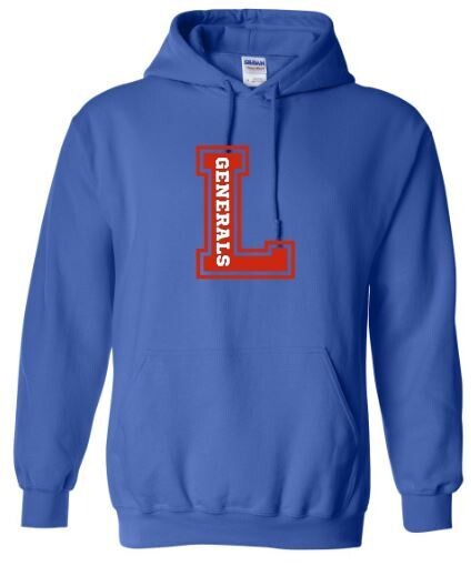 Adult L Generals Hooded Sweatshirt