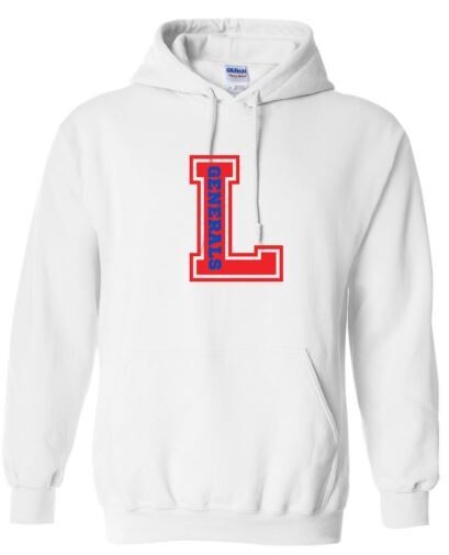 Adult L Generals Hooded Sweatshirt