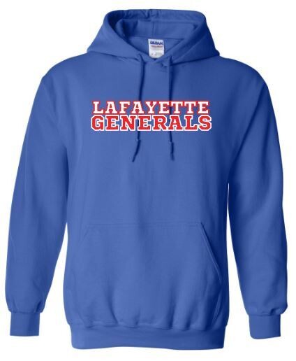 Adult Lafayette Generals Athletic Hooded Sweatshirt