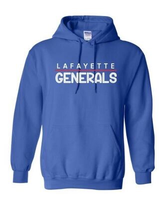 Adult Lafayette Generals Split Line Hooded Sweatshirt