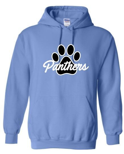 Unisex Youth Pawprint Panthers Hooded Sweatshirt (HDT)