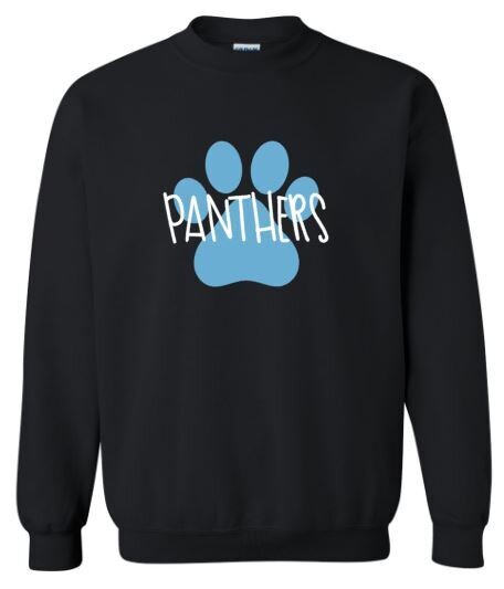 Youth Panthers Pawprint Crewneck Sweatshirt 