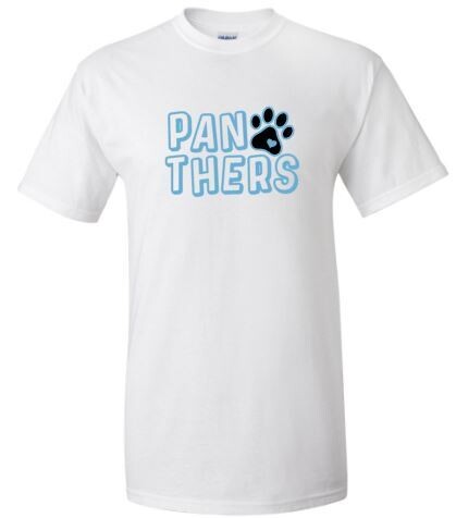 Panthers Stacked Design Short OR Long Sleeve Tee