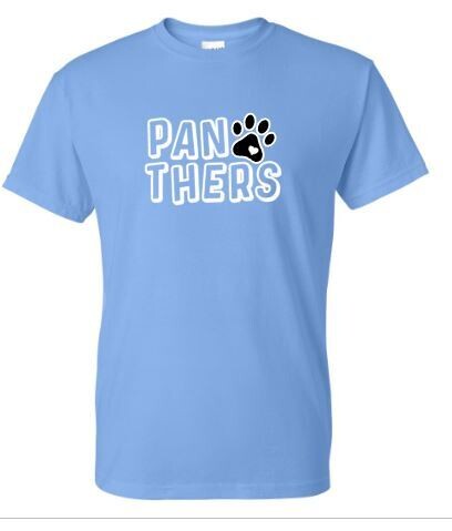 Unisex Youth Panthers Stacked Design Short OR Long Sleeve Tee