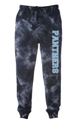 Unisex Adult Panthers Tie Dye Fleece Sweatpants (EJHL)