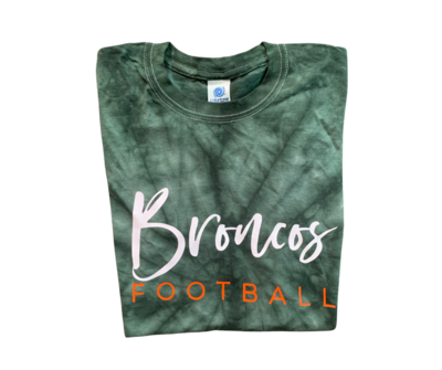 Broncos Football Tie-Dye Short Sleeve Tee (FDF)