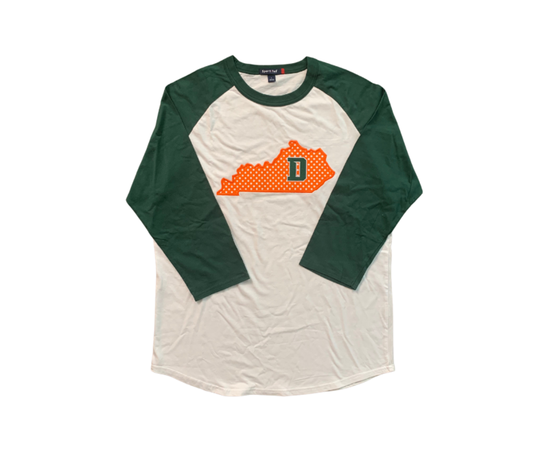 Adult Kentucky State Applique with D Baseball Style Tee