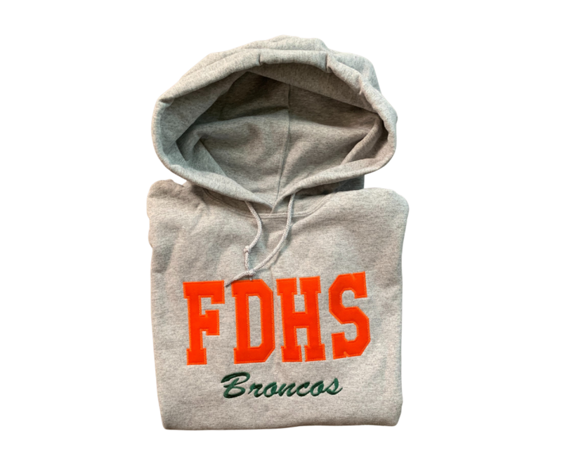 Adult FDHS Broncos Hooded Sweatshirt