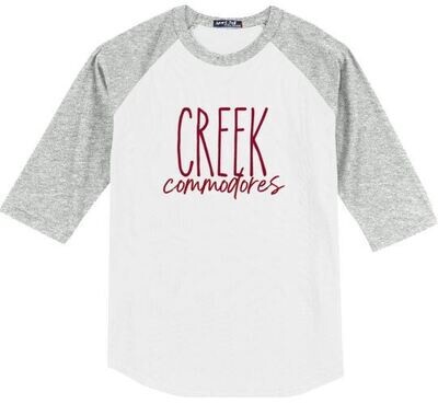 CREEK Commodores Baseball Jersey - YOUTH and ADULT (TCDT)