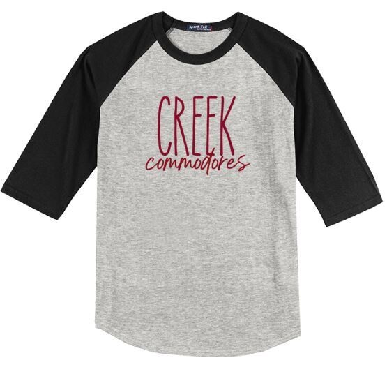 CREEK Commodores Baseball Jersey - YOUTH and ADULT (TCDT)