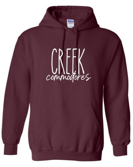 Creek Commodores Unisex Hoodie - YOUTH and ADULT (TCDT)
