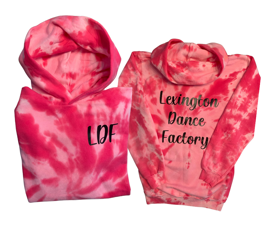 Youth OR Adult LDF Pink Tie-Dye Hoodie (LDF)